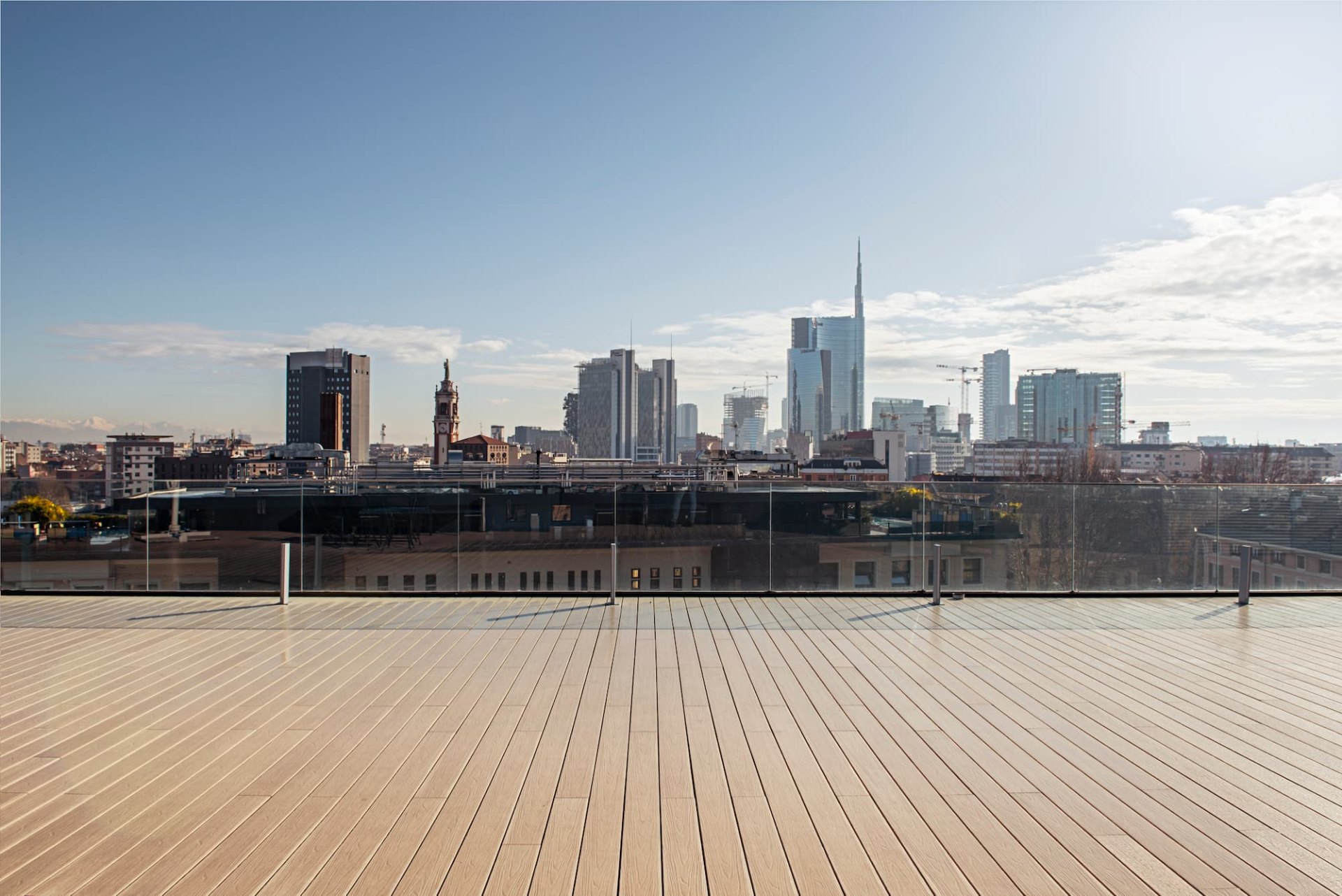 Terasă pe acoperiș cu deck Déco